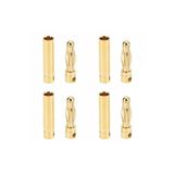 Devremarkt 4 Çift 4Mm Altın Kaplama Banana Dişi Erkek Soket 40A Pil Batarya Lion Bullet Plug Kablo