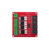 Devremarkt 4 Kanal Mosfet Sürücü Modül Pwm Hız Kontrol Motor Selenoid Valf Anahtar Led Lamba Dimmer