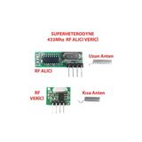Devremarkt 433Mhz Rf Alıcı Verici Rx470C + Wl102 + Antenler 20 - 200 Metre