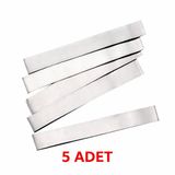 Devremarkt 5 Adet Nikel Tel 6mm x 50 mm Lehimlenebilir Pil Bağlantı Teli 18650 Lion Lityum Batarya %99,96 Saf