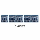 Devremarkt 5 Adet SOIC8 to DIP8 Smd Çevirici Pcb SOP8 Elektronik Devre Kart