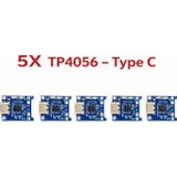 Devremarkt 5 Adet TP4056 Protection Type C Korumalı Lityum Lion Pil Şarj Devresi Type C Usb Batary