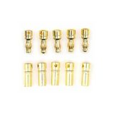 Devremarkt 5 Çift 3.5Mm Altın Kaplama Banana Dişi Erkek Soket 40A Pil Batarya Lion Bullet Plug