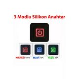 Devremarkt 5V Silikon Anahtar 3 Modlu Elbise Isıtıcı Dimmer 3 Çalışma Modlu 3 Renk Led Göstergeli