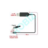 Devremarkt 5V To 12V Kablolu Voltaj Yükseltici Usb 700Ma Adaptör Soket Modem