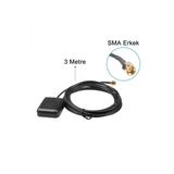 Devremarkt Aktif Gps Anten 1575.42Mhz 28Dbi Anten Güçlendirici Navigasyon