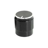Devremarkt Alüminyum Pot Başlığı 6Mm Tırtıklı Mil 6Mm Siyah Metal Potansiyometre Rotary Enkoder Ses Voltaj