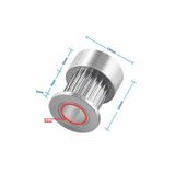 Devremarkt Gt2 16 Diş Alüminyum Kasnak 5Mm Delik Çapı 6Mm Kayış Zamanlayıcı Doğrusal Haraket Pozisyonlayıcı