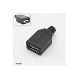 Devremarkt Kutulu Usb Type A Dişi Soket Usb 2.0 4 Pin Plastik Kapak Dıy Tip Elektronik