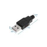 Devremarkt Kutulu Usb Type A Erkek Soket Usb 2.0 4 Pin Plastik Kapak Dıy Tip Elektronik Cihaz Usb