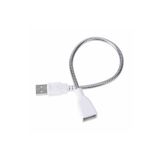 Devremarkt Metal Usb Type A Soketli Uzatma Kablosu Kıvrılabilir Hortum Kordon 25Cm Masa Lambası Led