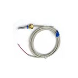Devremarkt Pt1000 Sıcaklık Sensörü 0C/105C Çelik Isı Probu 1.5 Metre Ip68 Su Geçirmez Isıtıcı Fırın Kazan