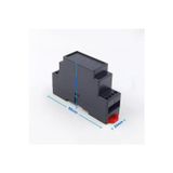 Devremarkt Ray Tip Siyah Plastik Kutu 24 X 59 X 88Mm Elektronik Devre Proje Prototip Sigorta Röle Otomasyon