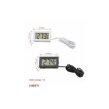 Devremarkt Sıcaklık Isı Termometresi Mini Dijital Isı Ölçer Ntc Sensör -50C 110C Buzdolabı Akvaryum Oda Depo