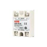 Devremarkt Ssr-40Aa Ssr Röle 40A Ac 24-380V Tek Fazlı Solid State Röle Elektronik Anahtar Termostat Resiztans