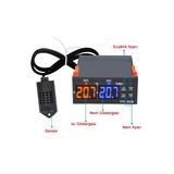 Devremarkt Stc -3028 Isı Ve Nem Termostatı Çift Ekran 220V Isıtıcı Soğutucu Kuluçka Akvaryum Buzdolabı Fırın