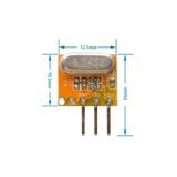 Devremarkt Süperheterodin 433Mhz Rxb14 Rf Alıcı Modül Kablosuz Haberleşme Kumanda Oyuncak Rc Araba Kapı Alarm