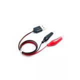 Devremarkt Usb Krokodil Çevirici Kablo - 5V Kaynak Test Kablosu 60Cm Max 2A