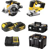 Dewalt 18V Şarjlı Vidalama Seti 2'li (Dekupaj, Daire Testere) 2 Akü
