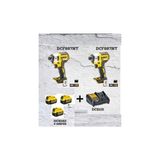 Dewalt 2 Adet DCF887NT Şarjlı Darbeli Tornavida + 3x4 Ah Akü 1 Adet Dolum Cihazı