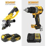 Dewalt DCD805NT 18V Darbeli Matkap + DCG412NT 18V Taşlama + 2 Akülü Ikili Set