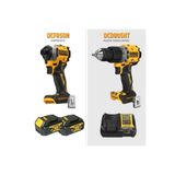 Dewalt DCD805NT Darbeli Matkap + DCF850N Torklu Vidalama + 2 Akülü Ikili Set