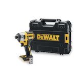 Dewalt DCF887NT Akülü Darbeli Tornavida (18 volt, 205 NM Tork, 1/4 inç Altıgen Soket, Fırçasız, LED Diyot, Aksesuarlar ve TSTAK kutusu dahil, pil ve şarj cihazı olmadan) Siyah/Sarı