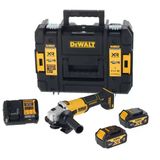 Dewalt Dcg407m2t 18V 4.0 Ah Çift Akülü 125Mm Kömürsüz Avuç Taşlama