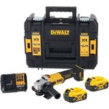 Dewalt Dcg407p2t 18V 5.0 Ah Çift Akülü 125Mm Kömürsüz Avuç Taşlama