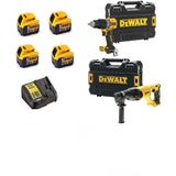Dewalt DCH133 Şarjlı 2.6 Jolue Kırıcı Delici + DCD805 Darbeli Vidalama + 4X5 Ah Akü + 1 x Dolum Cihazı