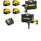 Dewalt DCH133 Şarjlı 2.6j Kırıcı DELICI+DCD805 Darbeli VIDALAMA+4X4AH Akü+1xdolum Cihazı
