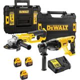Dewalt DCH133NT Şarjlı Kırıcı Delici + DCG412NT Şarjlı Avuç Taşlama + 3x5 Ah Akü + 1 x Dolum Cihazı