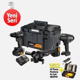 Dewalt Dck3222Mp2T-Qw Mclaren Üçlü Set + 2X5Ah Akü Set (Matkap + Taşlama + Somun Sıkma)