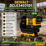 Dewalt Dcle Compact Yeşil Lazer 3X360 18V Hizalama Cihazı - Siyah - Sarı