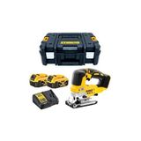 DEWALT DCS334P2 18V 5.0AH Çift Akülü Kömürsüz Dekupaj Testere 1650 W Güç Özellikleri ile Metal ve Ahşap Kesim