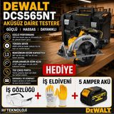 Dewalt Dcs5 Aküsüz Daire Testere + Dewalt 18 V 5 Ah Li-Ion Akü ve Iş Gözlüğü - Iş Eldiveni Hediye
