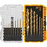 Dewalt DW1354 14 Parçalı Titanyum Matkap Ucu Seti, Gümüş, - Renkli