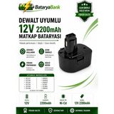 Dewalt Uyumlu 12V 2200MAH Ni-Cd Şarjlı Matkap Bataryası - Bataryabank
