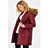 Dewberry 1160001Z6590 Bordo Kadın Kaban