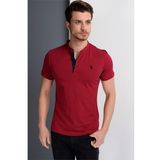 Dewberry 2090001T8560 Bordo Erkek T-shirt