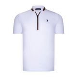 Dewberry Erkek Fermuarlı T-Shirt Pamuklu Basic Rahat Günlük Spor Minimal Model