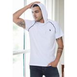 Dewberry Erkek Kapşonlu T-Shirt Şehir Stili Rahat Günlük Spor Modern Tasarım