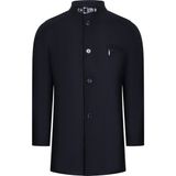 Dewberry Erkek Palto Açık Düz Siyah Orta Kalınlık Astarlı %70 Yün - 30 Polyester - Açık Siyah - 3XL
