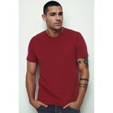 Dewberry Erkek Yuvarlak Yaka T-Shirt Basic Pamuklu Rahat Günlük Spor Model