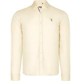 Dewberry G674 Erkek Gömlek-Sarı - 2XL