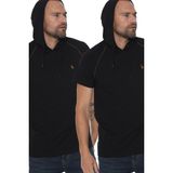 Dewberry İkili Set T8570 Kapüşonlu Erkek T-Shirt - Siyah