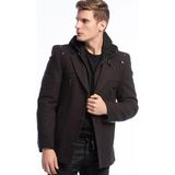 Dewberry K7532 Erkek Kaban - Bordo - XL