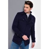 Dewberry K7542 Erkek Kaban - Lacivert - 3XL