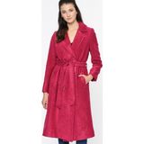 Dewberry Kadın Palto Pembe Renk Yün Akrilik Polyester Malzeme S Beden Şık Tasarım Z6377