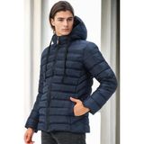 Dewberry M8658 Koyu Lacivert Erkek Mont